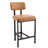Modern Upholstered Counter Stool With Backrest, Beautiful Low Barstool For Kitchen Island, Bar And Counter-1691899666