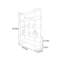 Tablette moderne en métal-316420033
