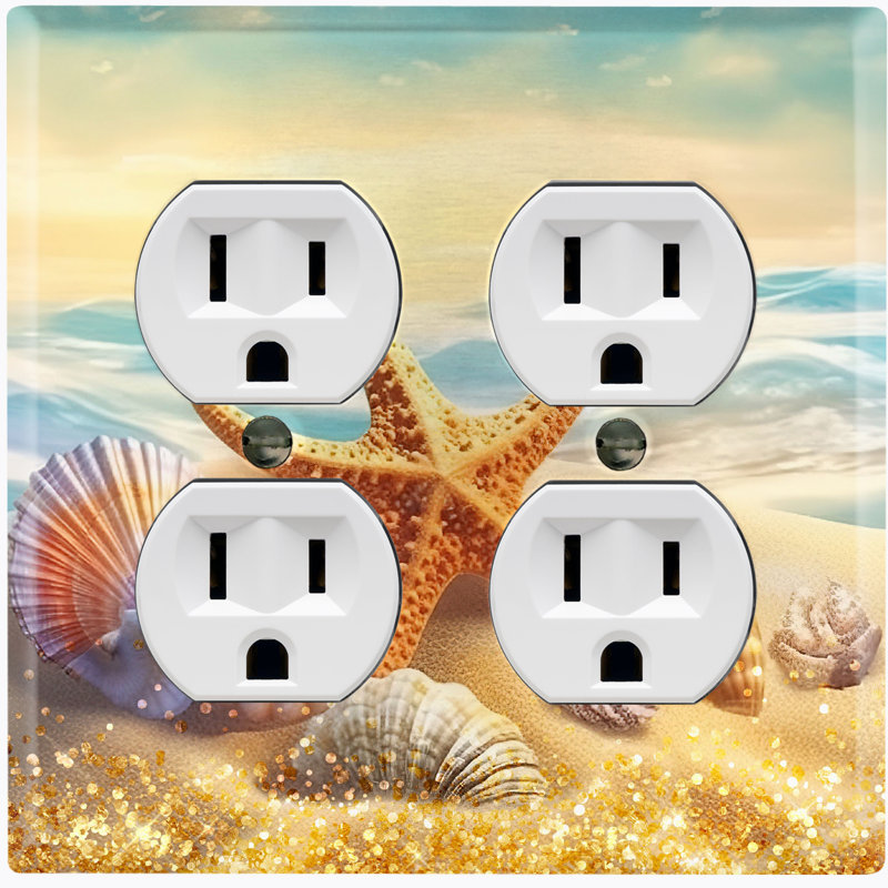 Nature Themed 2 - Gang Duplex Outlet Standard Wall Plate