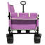 Chariot de chariot pliant convertible 3-en-1 avec banc et rangement - Chariot utilitaire robuste de 500 lb-112289013