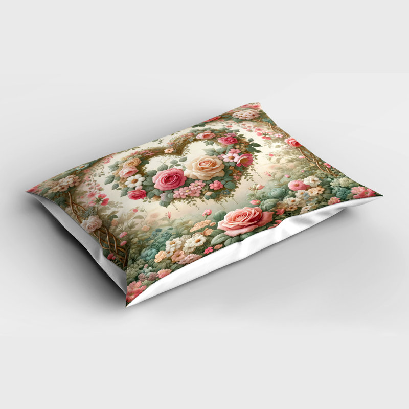 Machine Tufted Floral Sham Set, Queen