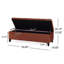 Banc de rangement à couvercle rabattable rembourré Avera-1550733879