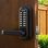 Mechanical Keyless Entry Door Lock, 2.0 Code Upgrade, 4-7 Digits Code, Single-Sided Push Button Combination Keypad Door Lock with Handle, Auto Locking, Oil-Rubbed Bronze