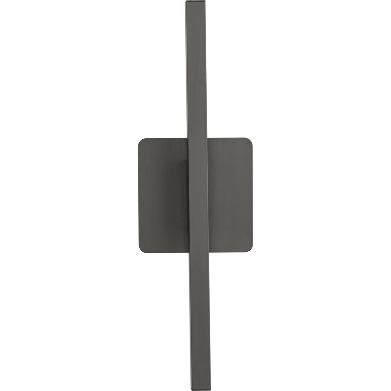 16-Inch Matte Black Aluminum LED Linear Vanity Light