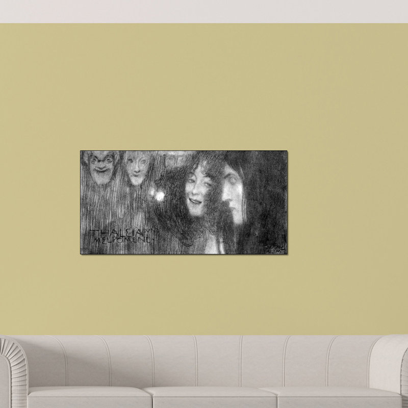 Two Girls by Gustav Klimt - Wrapped Canvas Print, 50cm H x 100cm W x 1.8cm D