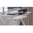 Jude Tempered Glass Computer Desk with Pull-Out Keyboard Tray-335966819