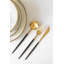 Bol en marbre avec bordure dorée «The Luxury Collection» - grand 7,4 po