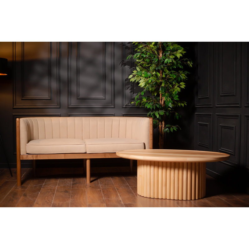 Alton Loveseat, Brown, Beige