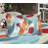 Ambesonne Wine Fitted Sheet & Pillow Sham Pale Blue Ruby Orange-106785993