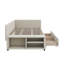 Lit plateforme simple en forme de L en peluche avec tiroirs de rangement-1377070250