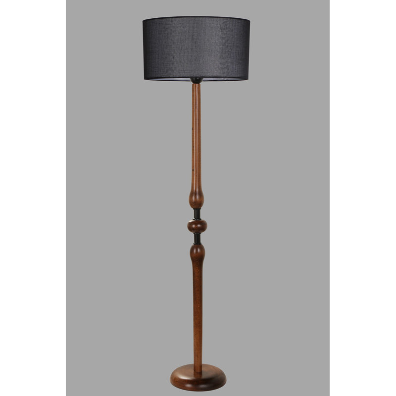 Lampe sur pied 60 po Vincenzo, Noir