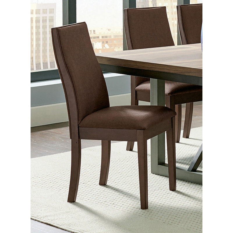 Bynoe Upholstered Dining Chair Chocolate, Chocolate