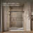 Elate Sliding Shower Door, 70-1/2-In H X 56-1/4 - 59-5/8-In W, With 1/4-In Thick Crystal Clear Glass-55871009