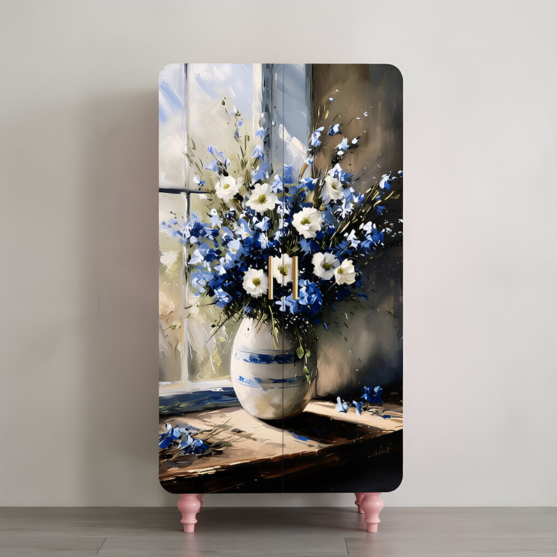 Aestheticism household double door French wardrobe