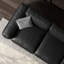 117,72 Canapé modulaire en cuir véritable noir-129700361