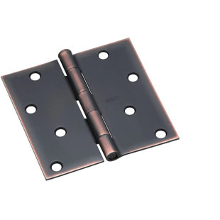 Charnière de porte simple à fixation en surface H 4 po x l 5 po
