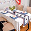 Chemin de table rectangulaire en polyester Gurmail