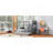 Twin Over Full Bunk Bed With Ladder, Twin Size Trundle, Safety Guardrail-1450212715