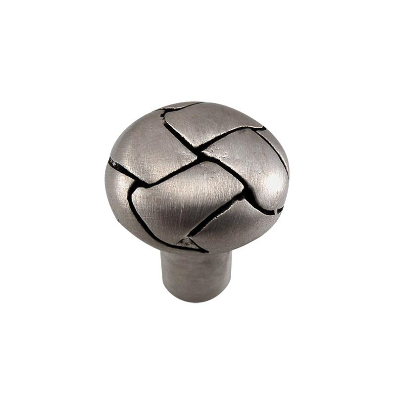 Equestre Mushroom Knob, 1" H x 1" W x 1.125" D, Antique Nickel