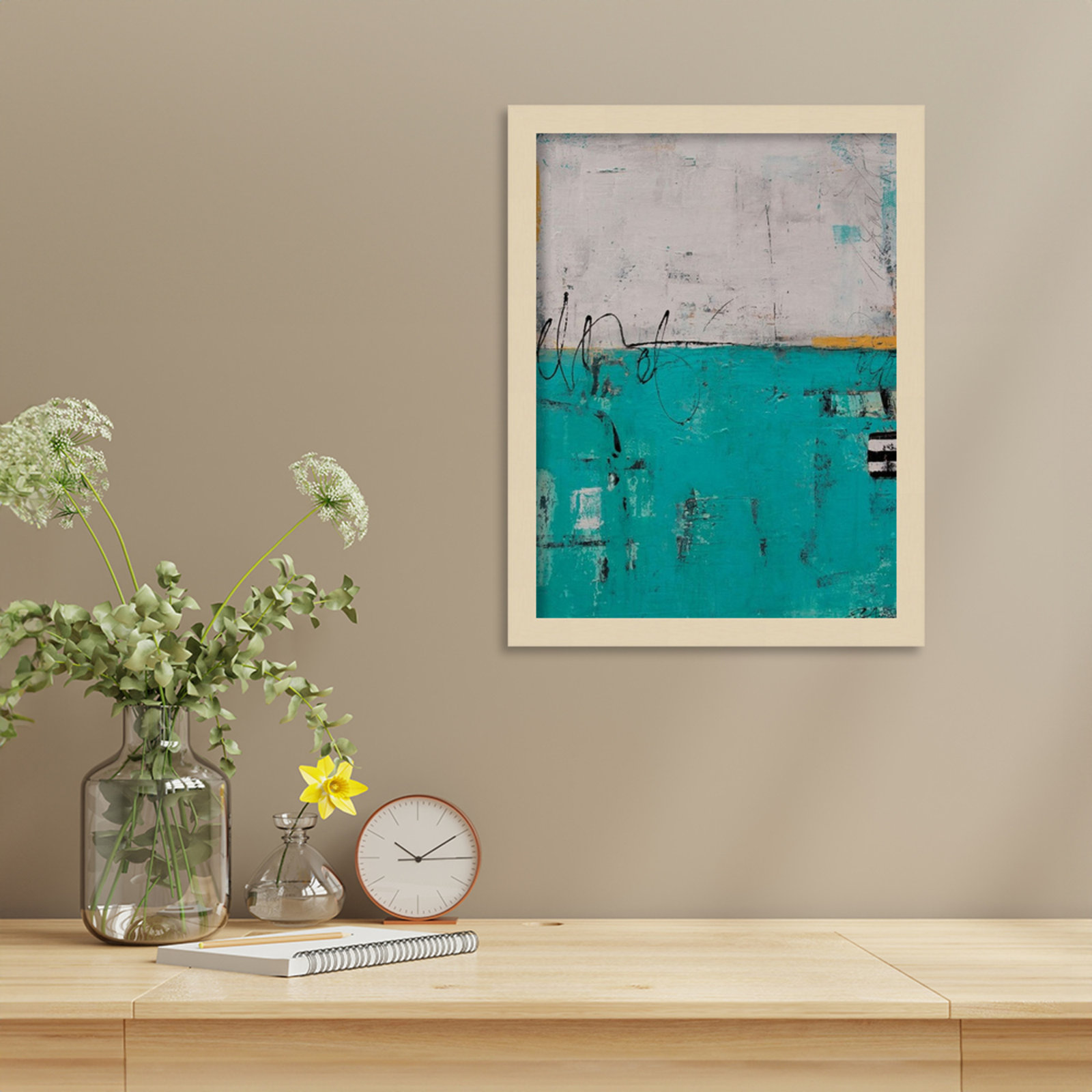 Urban Harmony Print by Erin Ashley, 17" H x 13" W, Brown