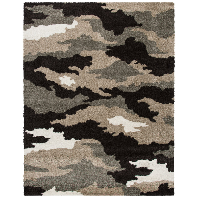 Millia Shag Performance Camouflage Rug, Rectangle 8' x 10'