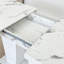 Table de salle à manger extensible pour 6-10 moderne table de cuisine en faux marbre blanc avec base à double colonne, grande table de salle à manger-1856968444-1856968443