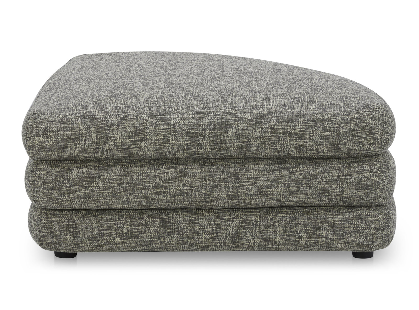 Donia 39" Ottoman, Stone Tweed