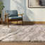 Decara Wave Abstract High-Low Blue/Beige/Ivory Area Rug-1992653216