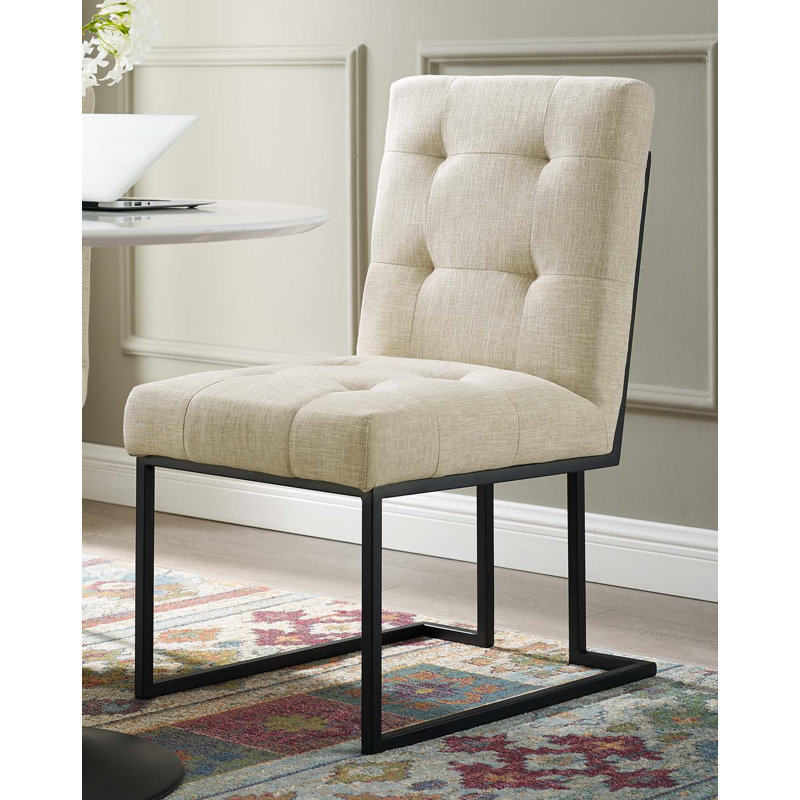 Chaise d'appoint en velours Privy, Beige, 1, Gold