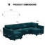 Canapé modulaire réversible de 116,6 po Kimbrel-86880298