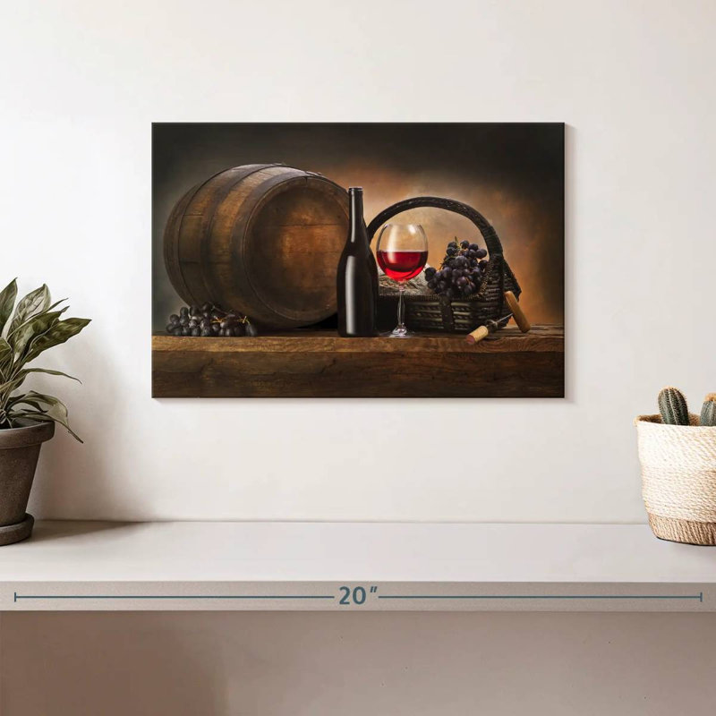 Baril de vin rouge Yarlin, H 8 po x l 12 po