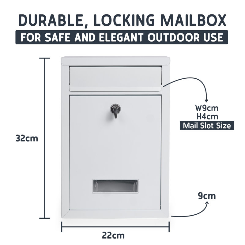 Metal Wall Mounted Post Box