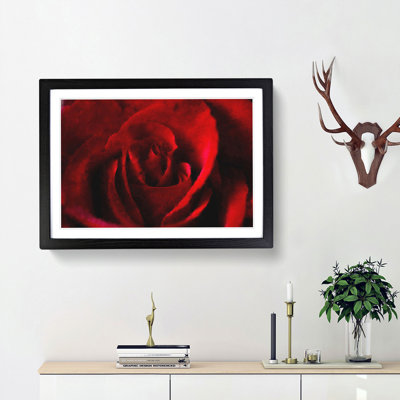The Beauty of a Red Rose - Picture Frame Painting Print