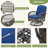 5-Piece Outdoor Patio Furniture Set With Swivel Rocking Chairs, Ottomans And Glass Coffee Table-923873742
