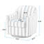 Ensemble de 2 chaises d'appoint pivotantes en tissu 29,92 po-621862196