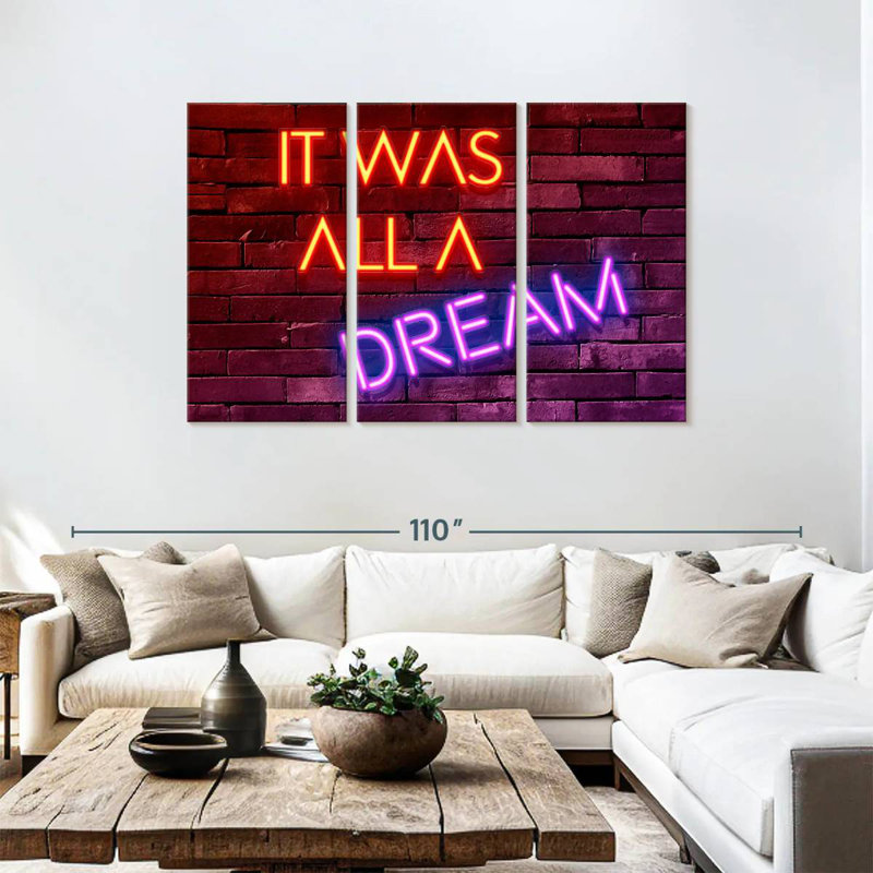 Tergel It Was Always A Dream, H 48 po x l 74 po