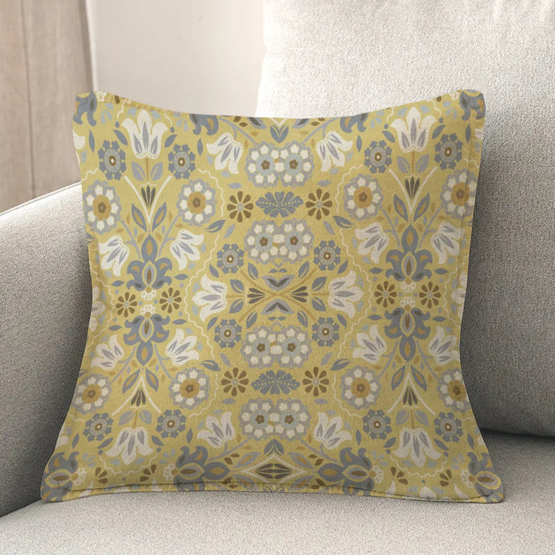 Coussin Indochine, Jaune