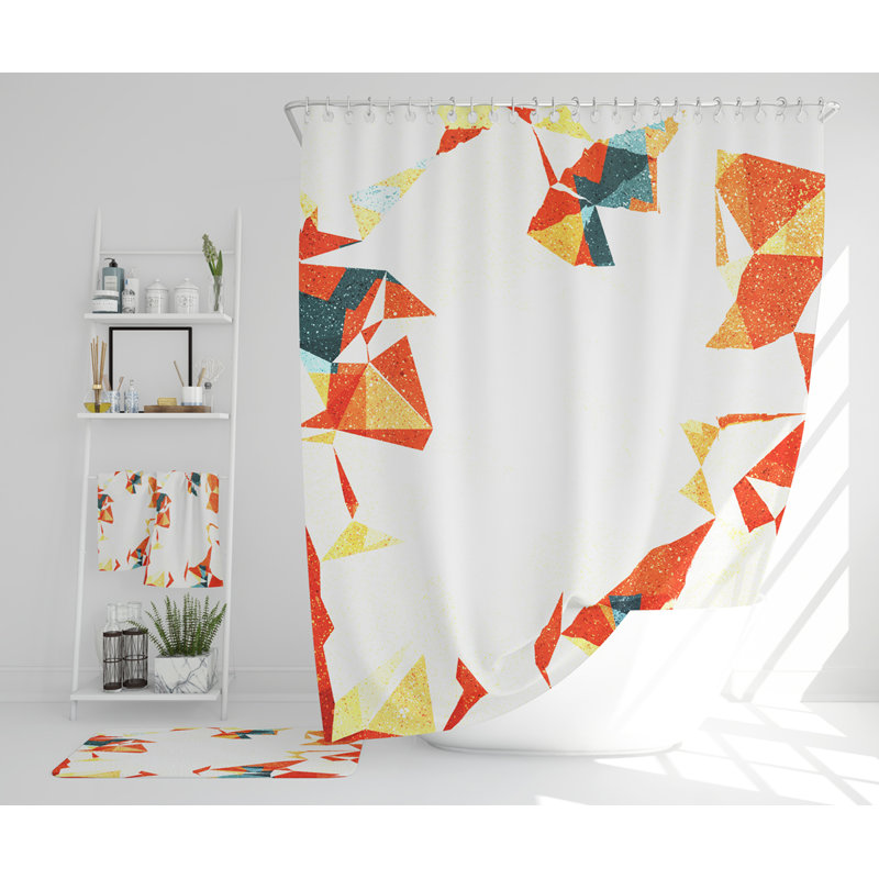 Nesselroad Polyester Shower Curtain Set
