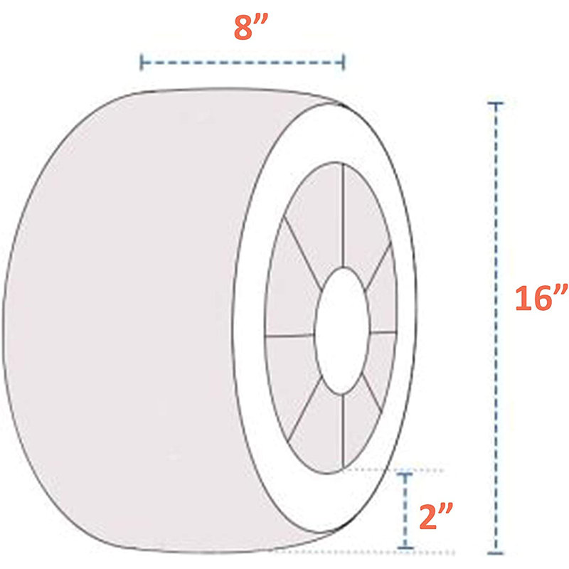 Elastic Wheel Cover By Blue Elephant, 20.3cm H x 40.6cm W x 40.6cm D