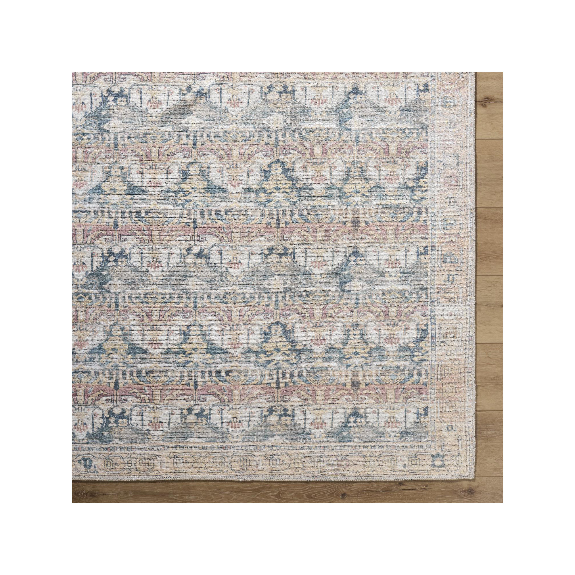 Yaruna Machine Washable Area Rug, Rectangle 8'10" x 12'