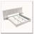Chenille Fabric Upholstered Bed Framewith Headboard And Solid Frame And The Bedside Table-621521169