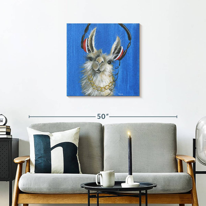 Ketti Llama Jammin', 24" H x 24" W