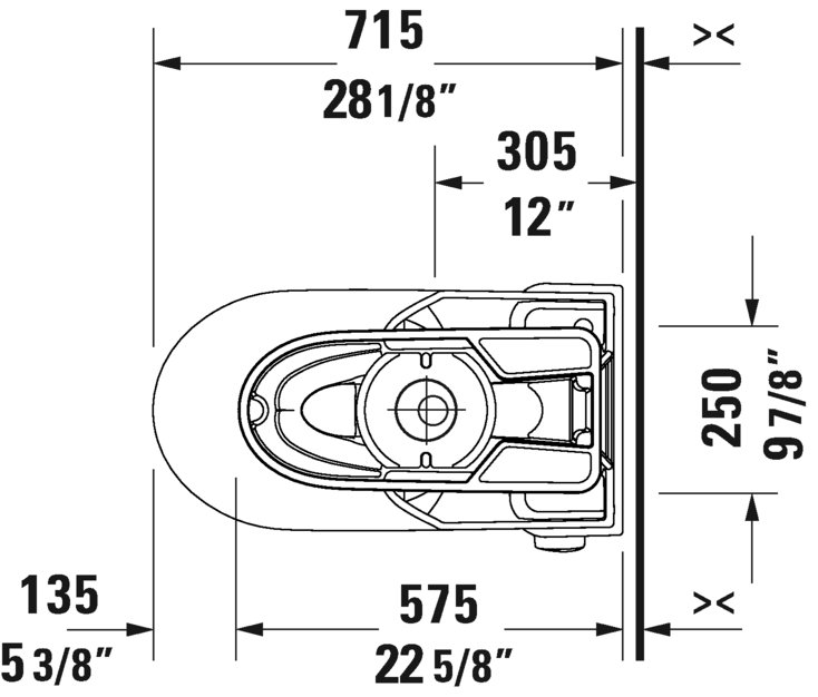 Duravit Durastyle Basic One-Piece Toilet With Seat White D4060000