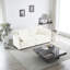 Le salon en chenille blanc - 2 avec 4 coussins revêtus d'une structure en bois à haute texture offrent un choix de sièges à la mode. Un canapé moderne pour une structure solide en tissu de qualité crée une atmosphère confortable