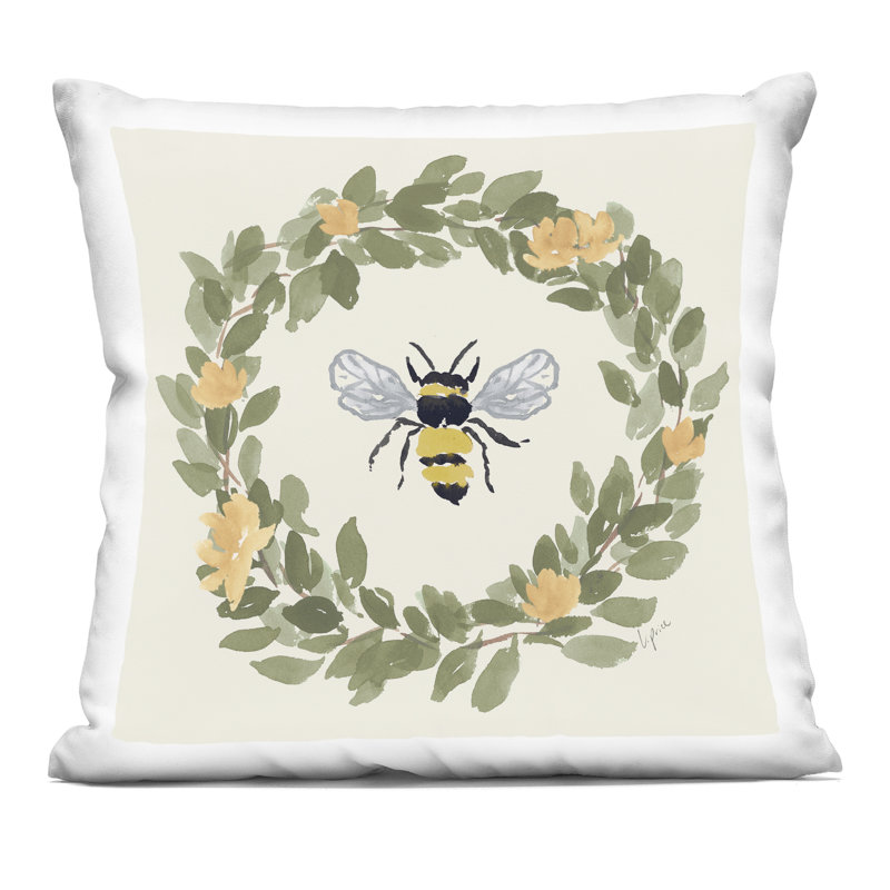 Coussin Bee Celebration Wreath