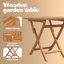 2 - Person Solid Wood Patio Dining Set Table,