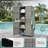 76.4" Tall Wicker Outdoor Storage Cabinet with Large Drawer and Adjustable Shelves-126148767