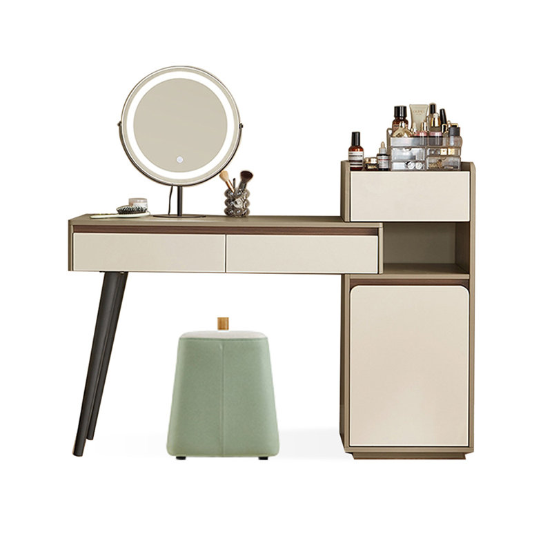Makeup Vanity with Light mirror,3 drawers,1 chair