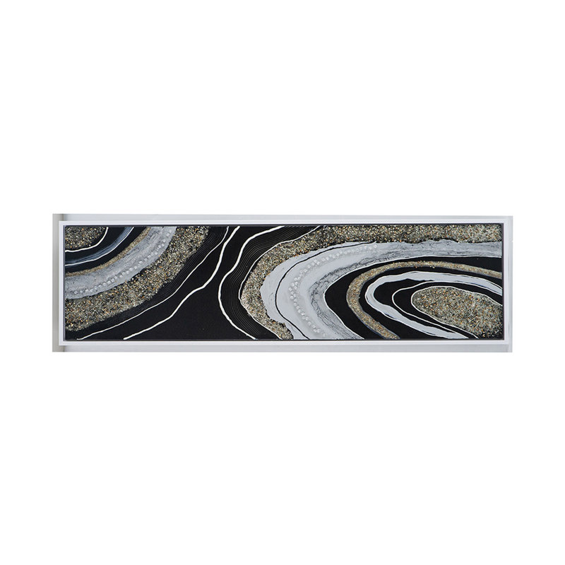 Large Multicolor Abstract Landscape Canvas Wall Art