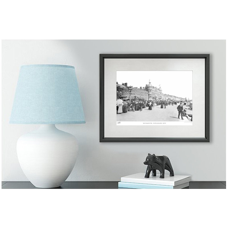 Weymouth, Esplanade 1899 by Francis Frith - Single Picture Frame Print, 40cm H x 50cm W x 2.3cm D